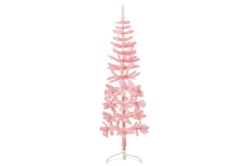 beBasic kunstigt halvt juletr�æ med juletræsfod 180 cm smalt pink - Boligtilbehør - Julepynt & højtidsdekorationer - Juelpynt og juledekoration - Plastik juletræ