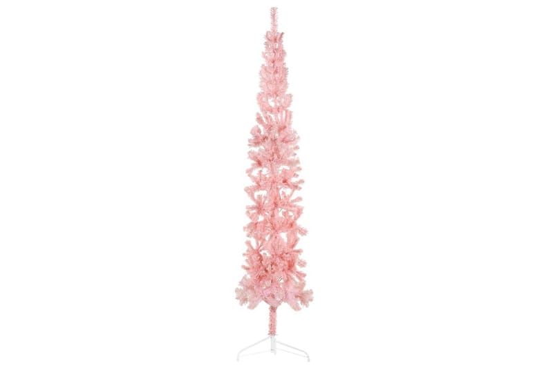 beBasic kunstigt halvt juletr�æ med juletræsfod 240 cm smalt pink - Boligtilbehør - Julepynt & højtidsdekorationer - Juelpynt og juledekoration - Plastik juletræ