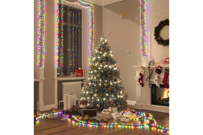 beBasic LED-lyskæde 1000 LED'er 20 m PVC flerfarvet lys - Boligtilbehør - Julepynt & højtidsdekorationer - Juelpynt og juledekoration - Julelys