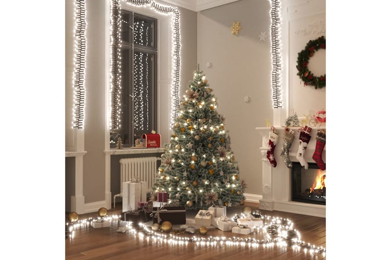 beBasic LED-lyskæde 1000 LED'er 20 m PVC koldt hvidt lys - Boligtilbehør - Julepynt & højtidsdekorationer - Juelpynt og juledekoration - Julelys