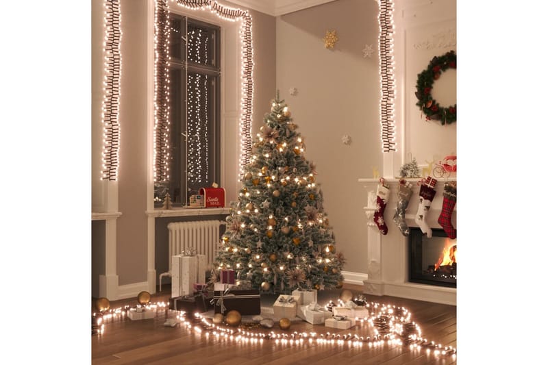 beBasic LED-lyskæde 2000 LED'er 40 m PVC varmt hvidt lys - Boligtilbehør - Julepynt & højtidsdekorationer - Juelpynt og juledekoration - Julelys