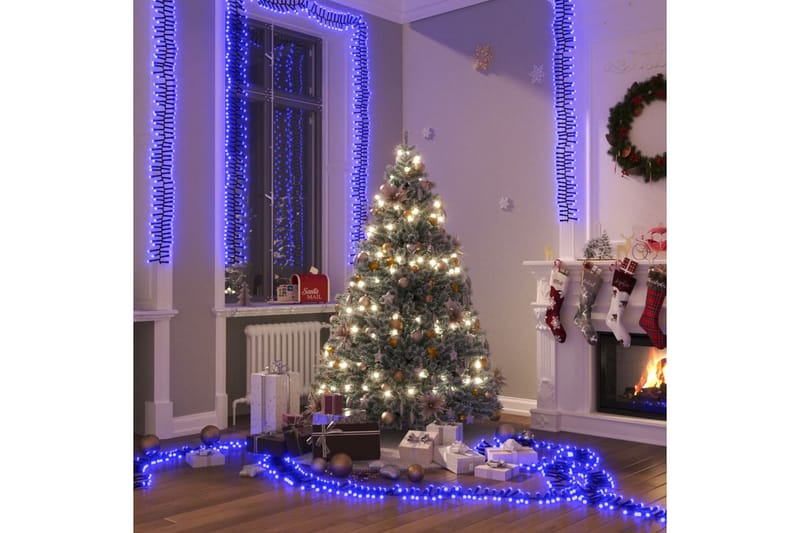 beBasic LED-lyskæde 2000 LED'er 40 m PVC blåt lys - Julelys - Juelpynt og juledekoration