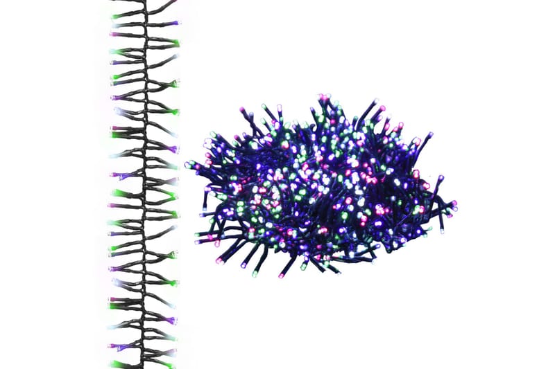 beBasic LED-lyskæde 2000 LED'er 40 m PVC pastelfarvet lys - Julelys - Juelpynt og juledekoration
