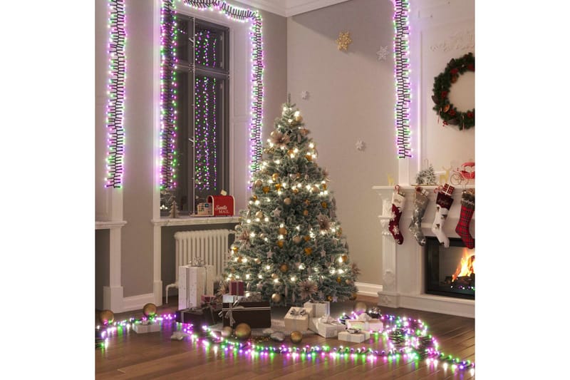 beBasic LED-lyskæde 400 LED'er 8 m PVC pastelfarvet lys - Julelys - Juelpynt og juledekoration