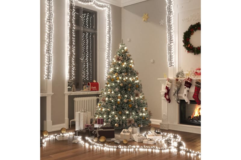 beBasic LED-lyskæde 400 LED'er 8 m PVC koldt hvidt lys - Julelys - Juelpynt og juledekoration