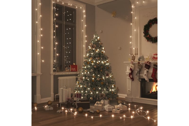 beBasic LED-lyskæde med 150 LED'er 15 m PVC varmt hvidt lys - Julelys - Juelpynt og juledekoration