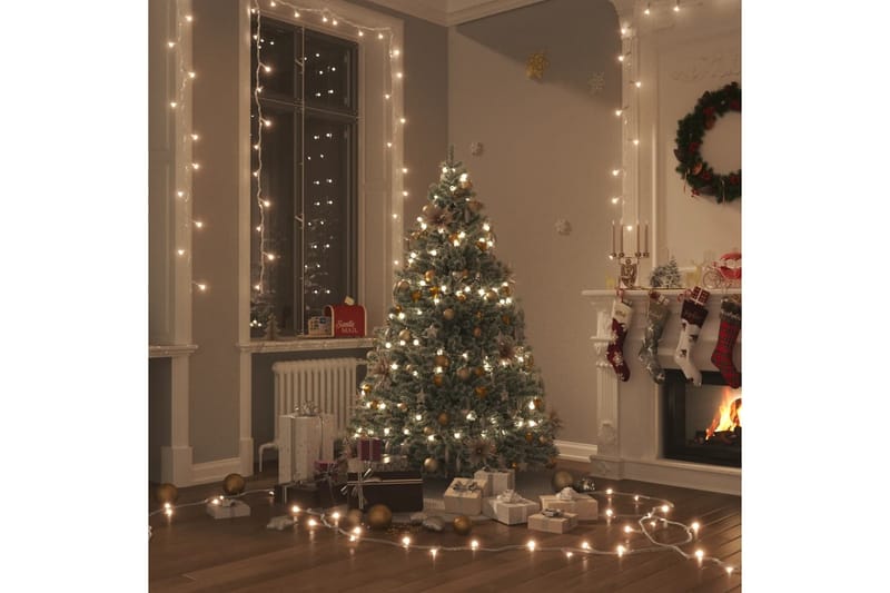beBasic LED-lyskæde med 300 LED'er 30 m PVC varmt hvidt lys - Julelys - Juelpynt og juledekoration