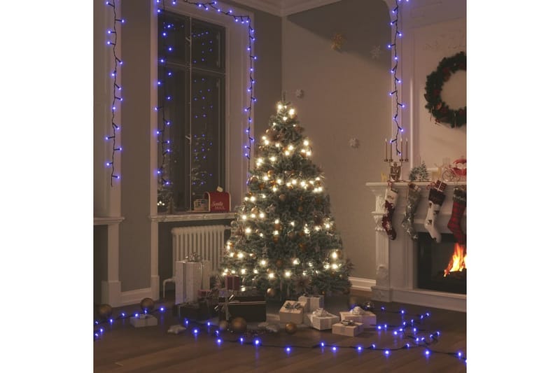 beBasic LED-lyskæde med 600 LED'er 60 m PVC blå - Julelys - Juelpynt og juledekoration