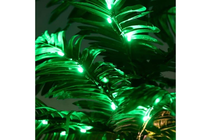 beBasic LED-palmetræ 120 cm 72 LED'er varmt hvidt lys hvid - Boligtilbehør - Julepynt & højtidsdekorationer - Juelpynt og juledekoration - Plastik juletræ