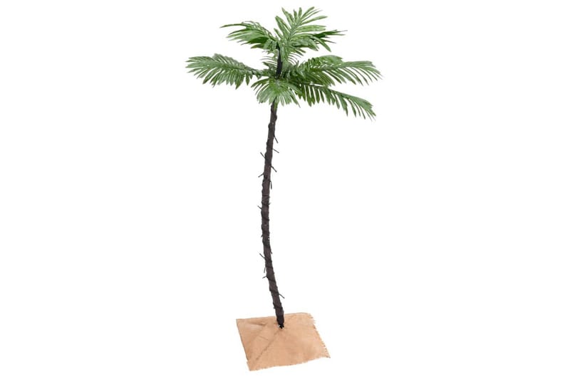 beBasic LED-palmetræ 120 cm 72 LED'er varmt hvidt lys hvid - Boligtilbehør - Julepynt & højtidsdekorationer - Juelpynt og juledekoration - Plastik juletræ
