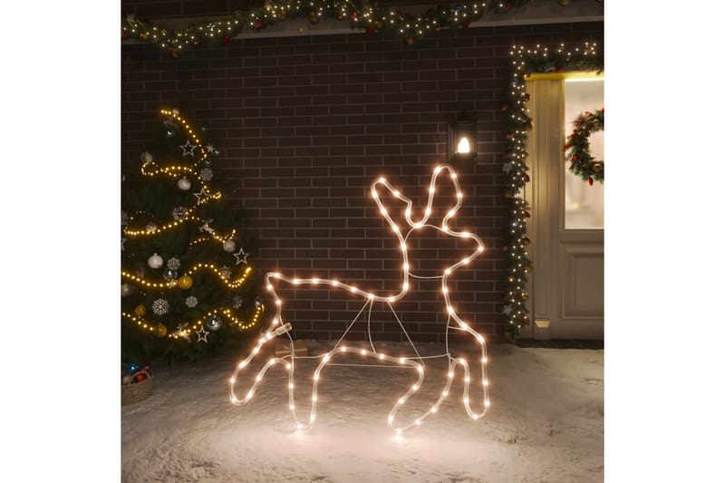 beBasic rensdyr 72 LED'er julefigur varmt hvidt lys - Julelys - Juelpynt og juledekoration