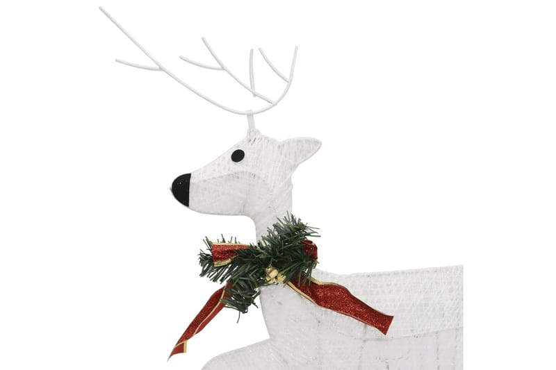 beBasic rensdyr og kane 100 LED'er udendørs juledekoration akryl hvid - Hvid - Boligtilbehør - Julepynt & højtidsdekorationer - Juelpynt og juledekoration - Juleengel & julefigur