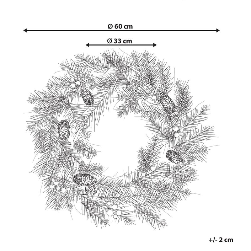 Julekrans Elbrus - Boligtilbehør - Julepynt & højtidsdekorationer - Juelpynt og juledekoration - Julekrans