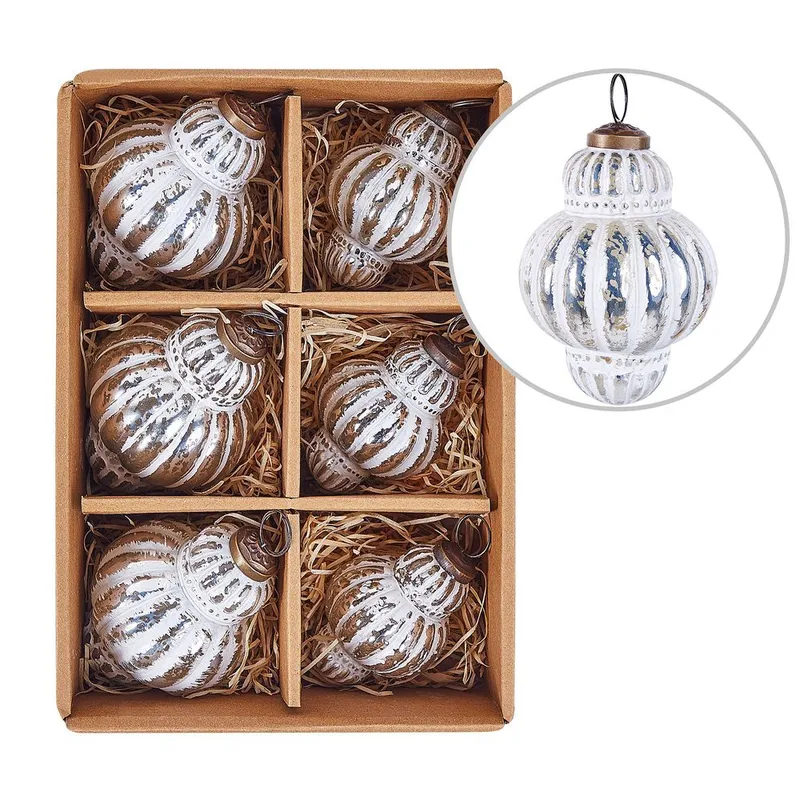 Julekugle Cremeux sæt med 6, undefined