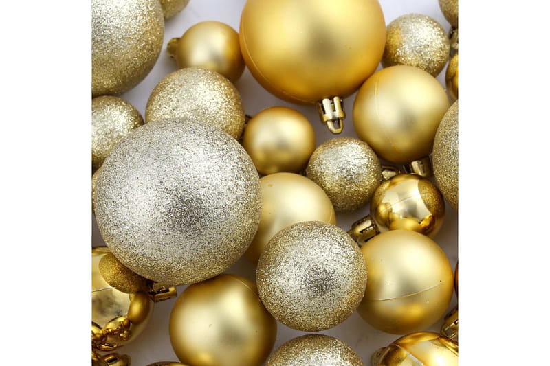 Julekuglesæt 100 Stk. 6 Cm Guldfarvet - Guld - Boligtilbehør - Julepynt & højtidsdekorationer - Juelpynt og juledekoration
