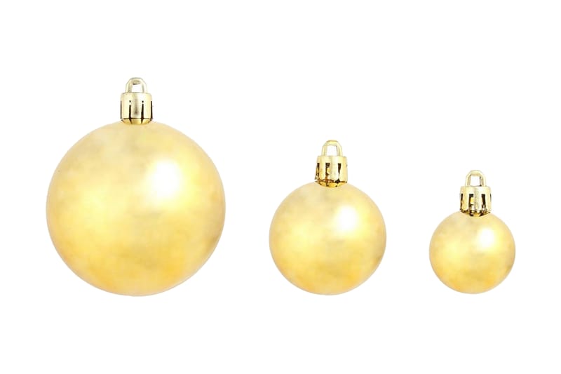 Julekuglesæt 100 Stk. 6 Cm Guldfarvet - Guld - Boligtilbehør - Julepynt & højtidsdekorationer - Juelpynt og juledekoration