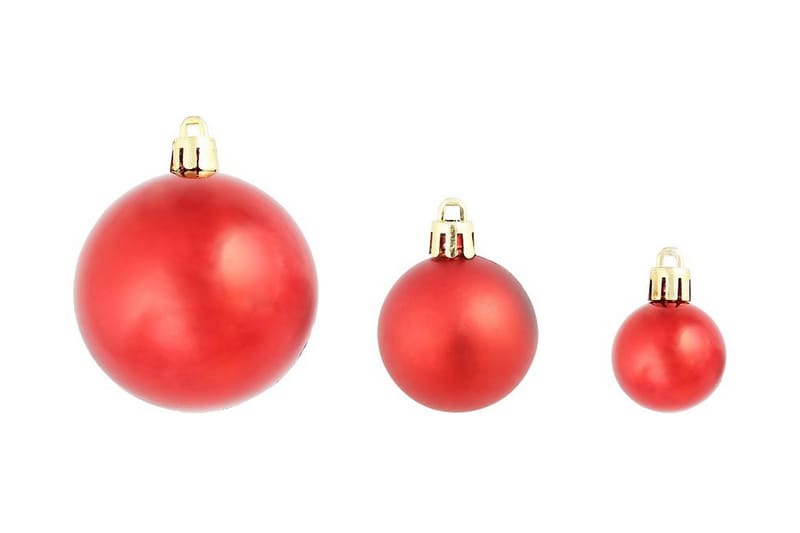 Julekuglesæt 100 Stk. 6 Cm Rød/Guldfarvet/Grøn - Flerfarvet - Boligtilbehør - Julepynt & højtidsdekorationer - Juelpynt og juledekoration