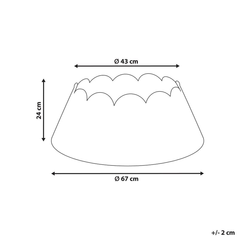 Juletræskrage Givre - Boligtilbehør - Julepynt & højtidsdekorationer - Juelpynt og juledekoration - Juletekstil - Juletræstæppe