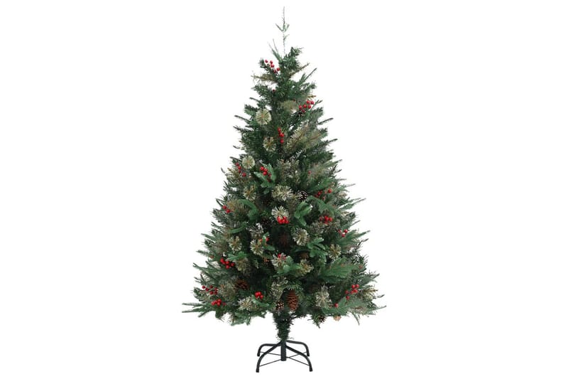 juletræ med grankogler 150 cm PVC & PE grøn - Boligtilbehør - Julepynt & højtidsdekorationer - Juelpynt og juledekoration