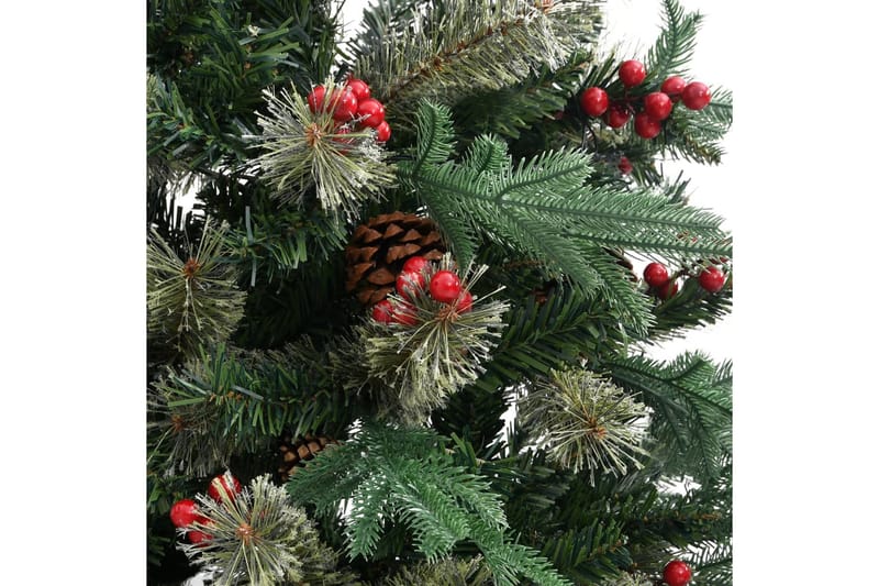 juletræ med grankogler 195 cm PVC & PE grøn - Boligtilbehør - Julepynt & højtidsdekorationer - Juelpynt og juledekoration