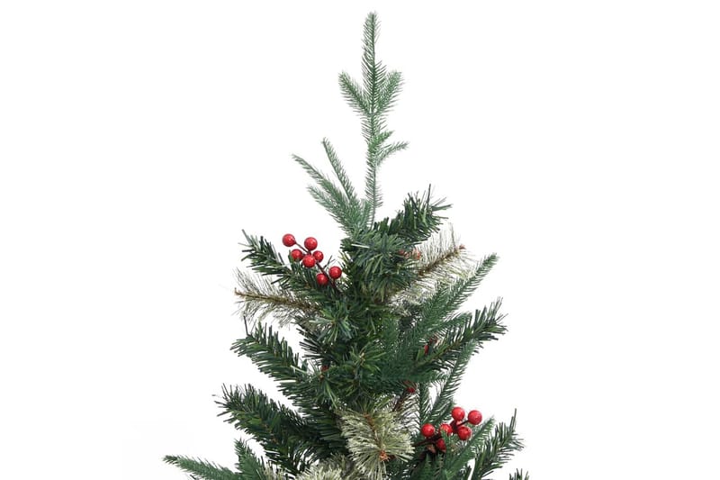 juletræ med grankogler 195 cm PVC & PE grøn - Boligtilbehør - Julepynt & højtidsdekorationer - Juelpynt og juledekoration
