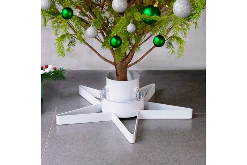 juletræsfod 47x47x13,5 cm hvid - Hvid - Juletræsfod - Juelpynt og juledekoration