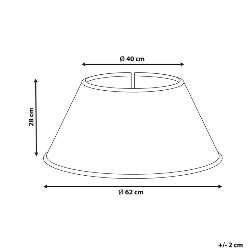 Juletræskrage Bougie - 62x62x28 cm - Boligtilbehør - Julepynt & højtidsdekorationer - Juelpynt og juledekoration - Juletræsfod
