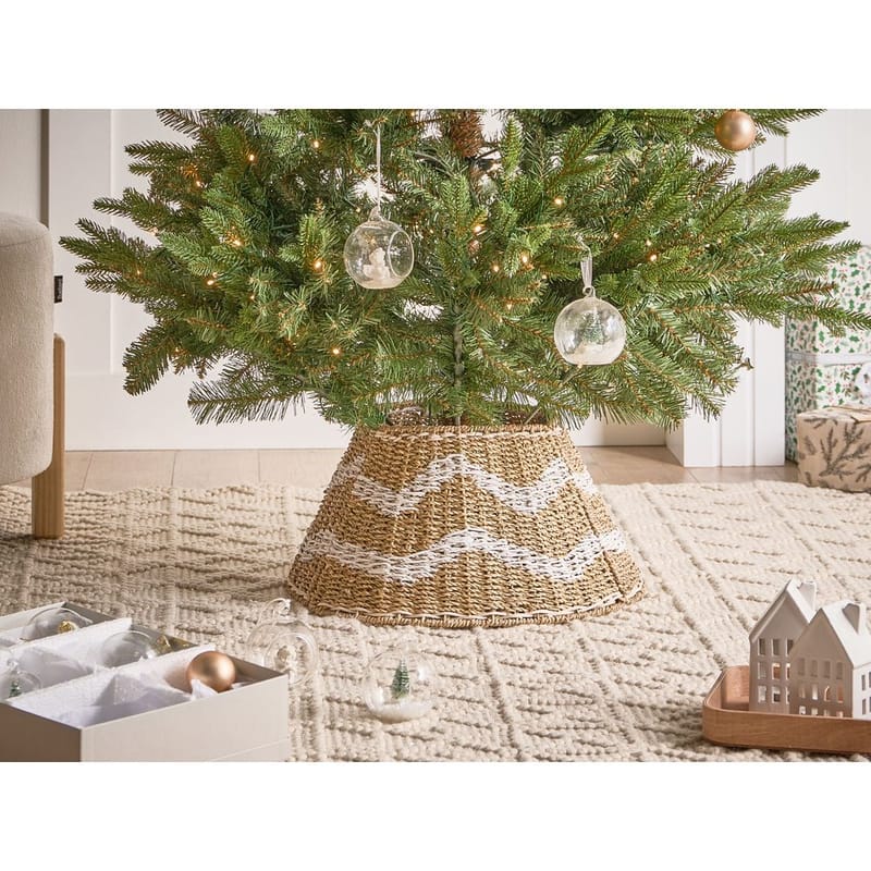 Juletræskrage Hiver - Naturlig, Hvid 43x43x24 cm - Boligtilbehør - Julepynt & højtidsdekorationer - Juelpynt og juledekoration - Juletræsfod