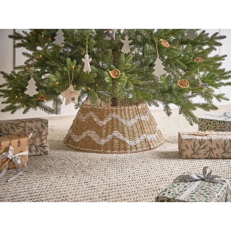 Juletræskrage Hiver - Naturlig, Hvid 51x51x24 cm - Boligtilbehør - Julepynt & højtidsdekorationer - Juelpynt og juledekoration - Juletræsfod