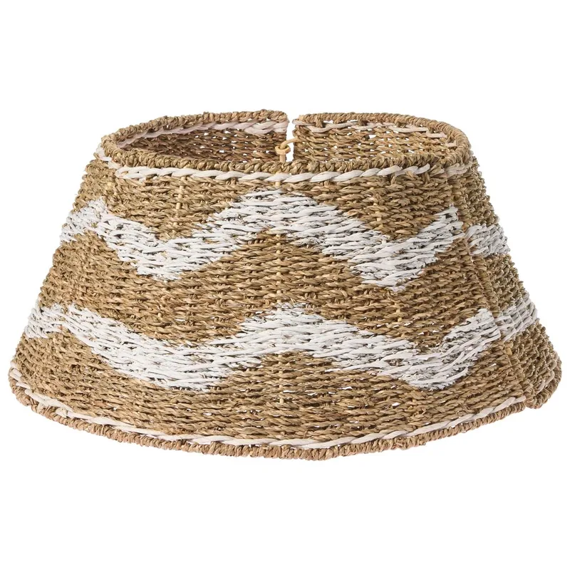 Juletræskrage Hiver, Naturlig, Hvid 60x60x29 cm