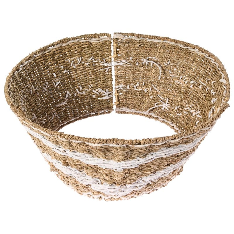 Juletræskrage Hiver - Naturlig, Hvid 60x60x29 cm - Boligtilbehør - Julepynt & højtidsdekorationer - Juelpynt og juledekoration - Juletræsfod