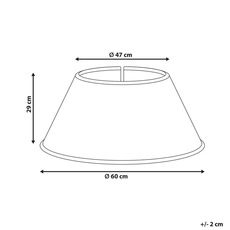 Juletræskrage Hiver - Naturlig, Hvid 60x60x29 cm - Boligtilbehør - Julepynt & højtidsdekorationer - Juelpynt og juledekoration - Juletræsfod
