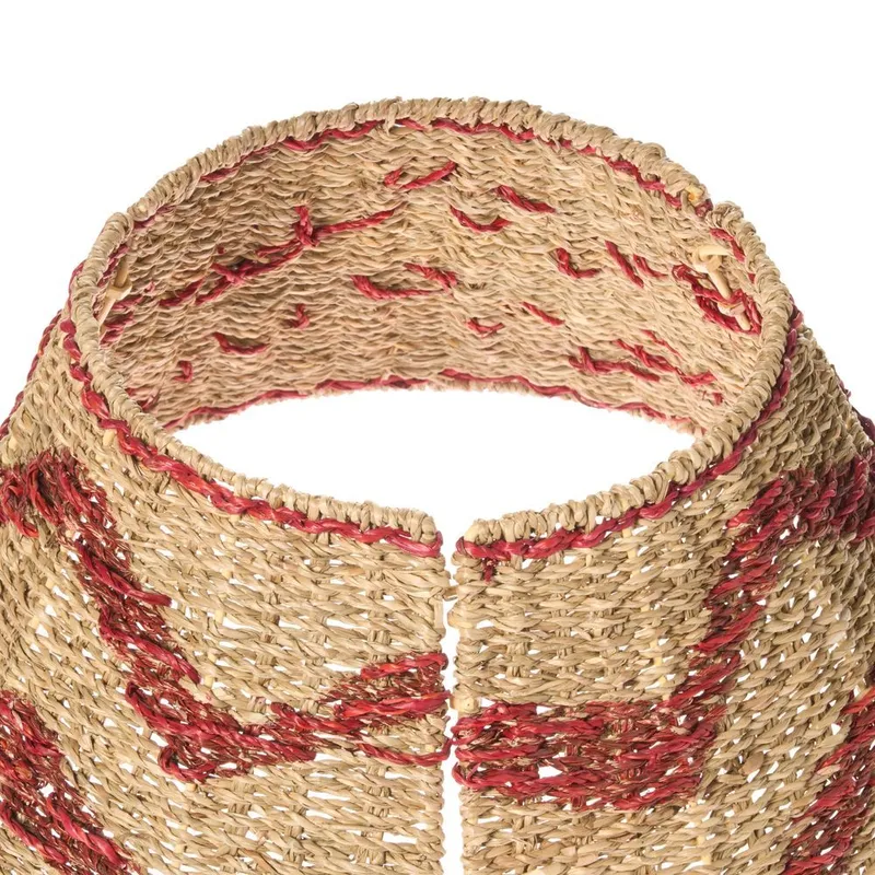 Juletræskrage Hiver - Naturlig, Rød 43x43x24 cm - Boligtilbehør - Julepynt & højtidsdekorationer - Juelpynt og juledekoration - Juletræsfod