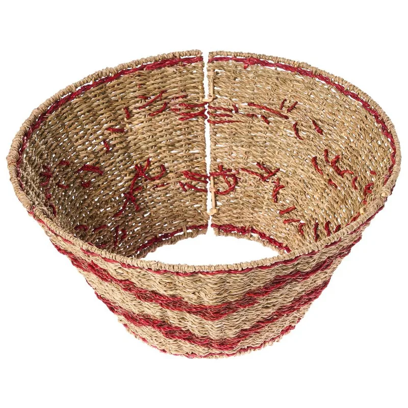 Juletræskrage Hiver - Naturlig, Rød 43x43x24 cm - Boligtilbehør - Julepynt & højtidsdekorationer - Juelpynt og juledekoration - Juletræsfod