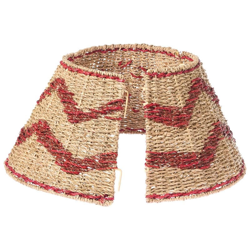 Juletræskrage Hiver - Naturlig, Rød 43x43x24 cm - Boligtilbehør - Julepynt & højtidsdekorationer - Juelpynt og juledekoration - Juletræsfod