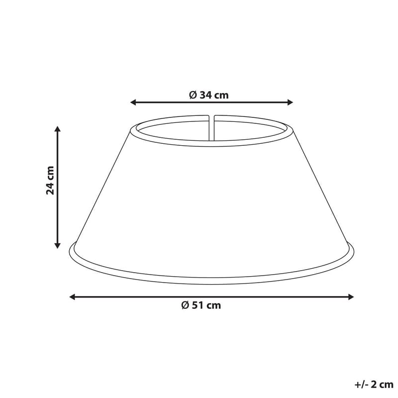 Juletræskrage Hiver - Naturlig, Rød 51x51x24 cm - Boligtilbehør - Julepynt & højtidsdekorationer - Juelpynt og juledekoration - Juletræsfod
