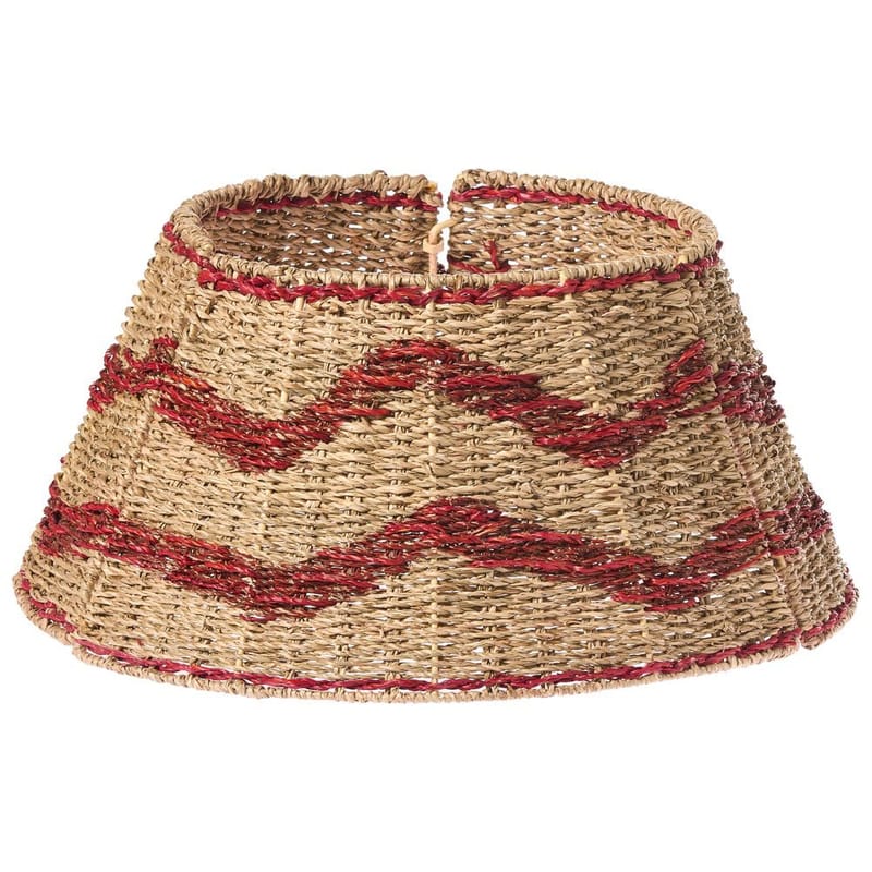 Juletræskrage Hiver - Naturlig, Rød 51x51x24 cm - Boligtilbehør - Julepynt & højtidsdekorationer - Juelpynt og juledekoration - Juletræsfod