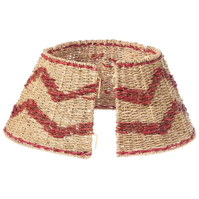 Juletræskrage Hiver - Naturlig, Rød 51x51x24 cm - Boligtilbehør - Julepynt & højtidsdekorationer - Juelpynt og juledekoration - Juletræsfod