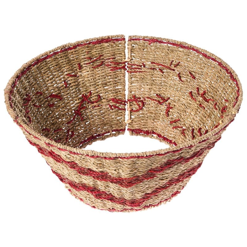 Juletræskrage Hiver - Naturlig, Rød 51x51x24 cm - Boligtilbehør - Julepynt & højtidsdekorationer - Juelpynt og juledekoration - Juletræsfod