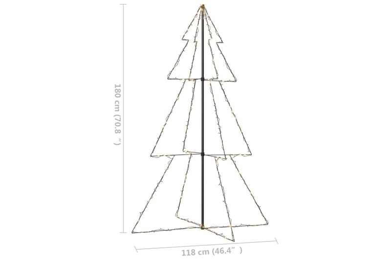 kegleformet juletræ 118x180 cm 240 LED'er indendørs/udendørs - Boligtilbehør - Julepynt & højtidsdekorationer - Juelpynt og juledekoration