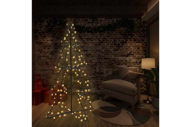 kegleformet juletræ 240 LED'er indendørs/udendørs 115x150 cm - Juelpynt og juledekoration - Juletræspynt & julekugler