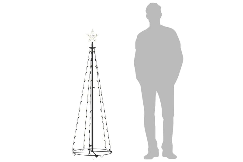 kegleformet juletræ 50x150 cm 84 LED'er varmt hvidt lys - Juelpynt og juledekoration - Juletræspynt & julekugler
