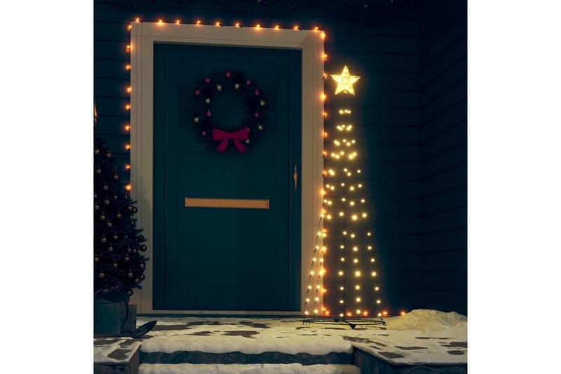 kegleformet juletræ 70 LED'er 50x120 cm varm hvid - Juelpynt og juledekoration - Juletræspynt & julekugler