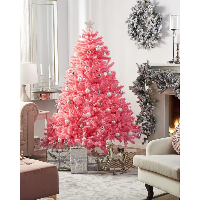 Kunstig juletræ Farnham - Rosa 150x150x180 cm - Boligtilbehør - Julepynt & højtidsdekorationer - Juelpynt og juledekoration - Plastik juletræ