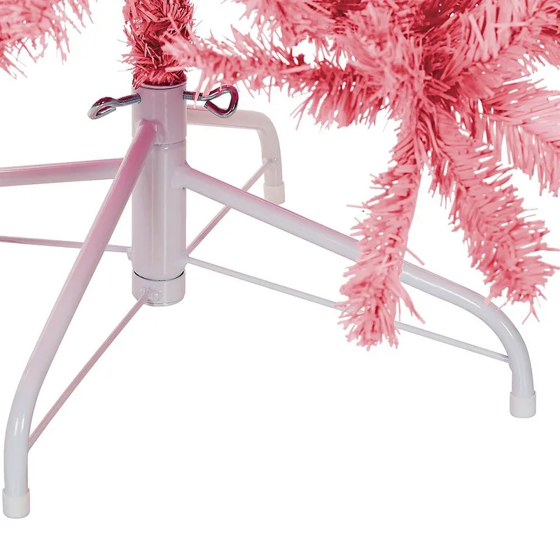 Kunstig juletræ Farnham - Rosa 150x150x210 cm - Boligtilbehør - Julepynt & højtidsdekorationer - Juelpynt og juledekoration - Plastik juletræ