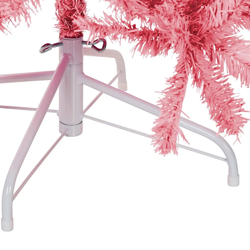 Kunstig juletræ Farnham - Rosa 150x150x210 cm - Boligtilbehør - Julepynt & højtidsdekorationer - Juelpynt og juledekoration - Plastik juletræ