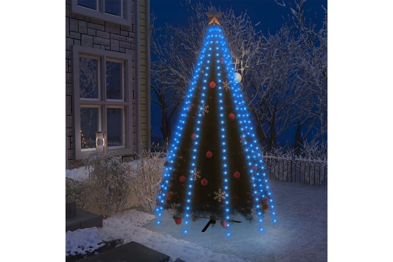 netlys til juletræ 250 LED'er 250 cm blåt lys - Blå - Juelpynt og juledekoration - Juletræspynt & julekugler
