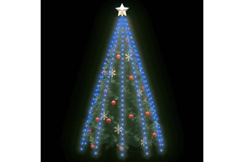 netlys til juletræ 250 LED'er 250 cm blåt lys - Blå - Boligtilbehør - Julepynt & højtidsdekorationer - Juelpynt og juledekoration