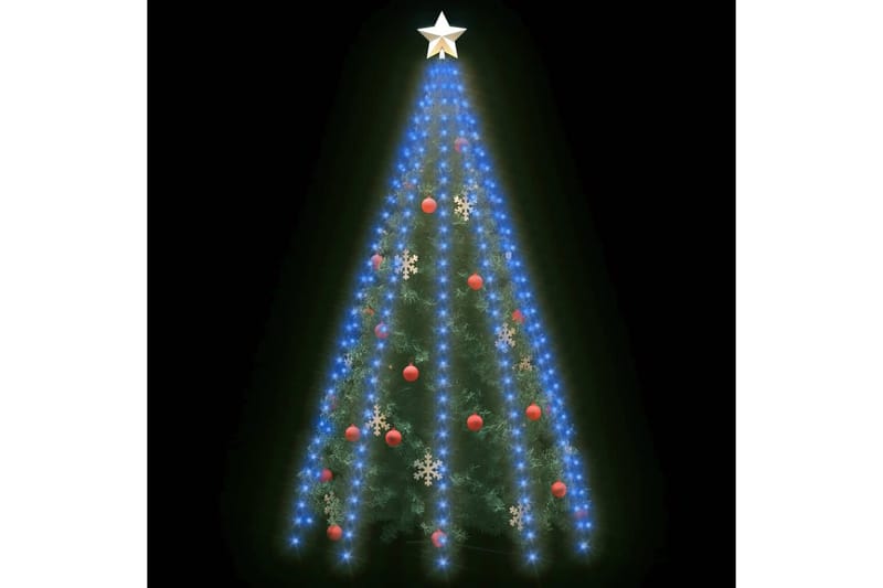 netlys til juletræ 250 LED'er 250 cm blåt lys - Blå - Juelpynt og juledekoration - Juletræspynt & julekugler