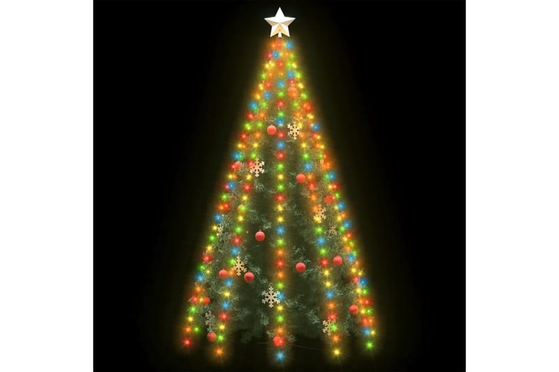 netlys til juletræ med 300 LED'er 300 cm flerfarvet - Flerfarvet - Juelpynt og juledekoration - Juletræspynt & julekugler
